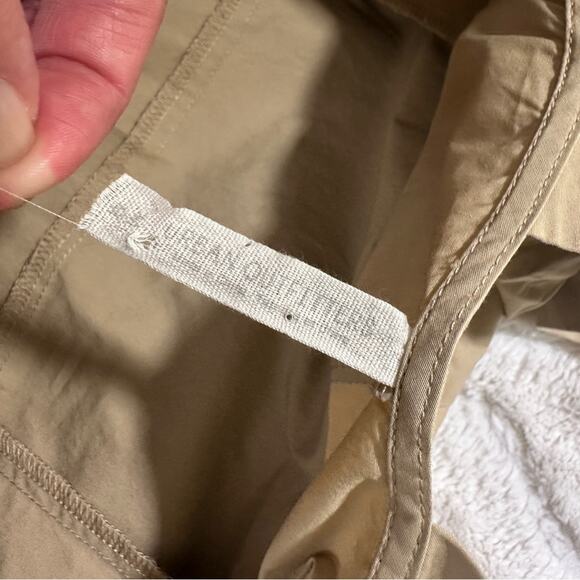 Urban Outfitters Size Medium Tan Square Neck Ruffle Midi Dress Neutral Rustic - Picture 6 of 12